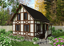 Дом (каркас) 9А (6х8 м)