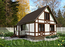 Дом (каркас) 2 (6х7 м)