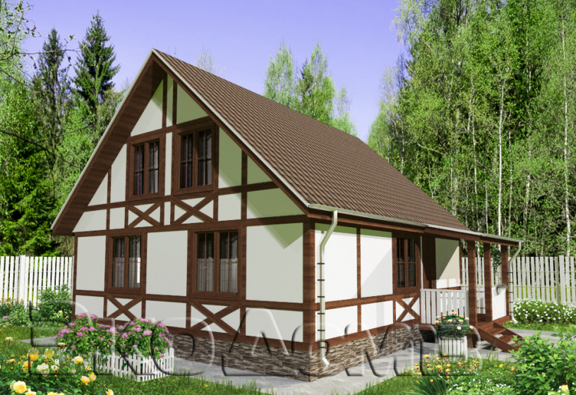 Дом (каркас) № 15 (8х8,5 м)