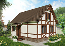 Дом (каркас) 8А (6х9 м)