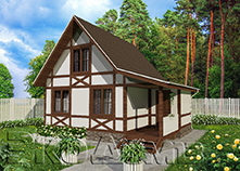 Дом (каркас) 3 (8х6 м)