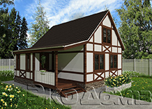 Дом (каркас) 7 (8х8 м)