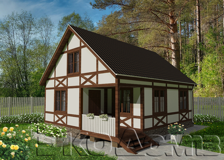 Дом (каркас) 13 (7,5х9 м) в Пензе
Дом (каркас) 13 (7,5х9 м)