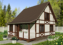 Дом (каркас) 11A (7х8,5 м)