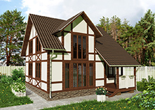 Дом (каркас) 14a (7,5х8 м)
