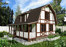 Дом (каркас) 12 (7,5х9 м)