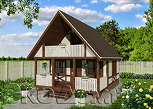 Дом (каркас) 1 (6х6 м)