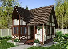 Дом (каркас) 6Б (7х7 м)